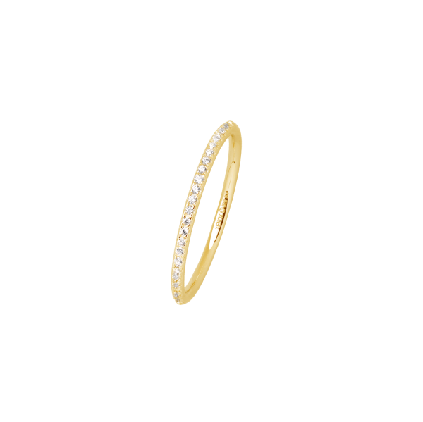 KRAPPE Ring 925/- Sterlingsilber, 18k Vergoldung