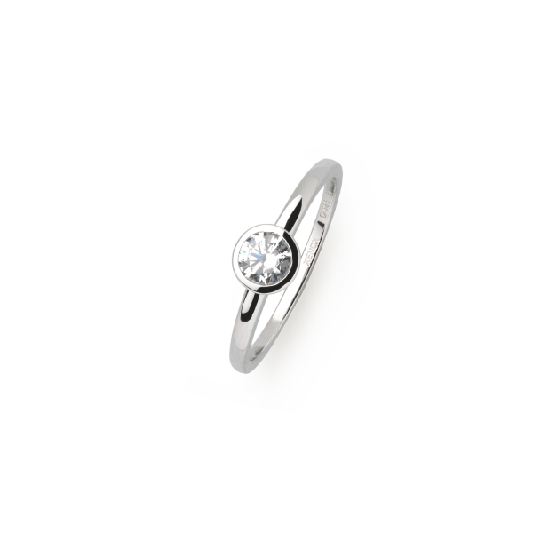 ZARGE Ring 925/- Sterlingsilber, rhodiniert