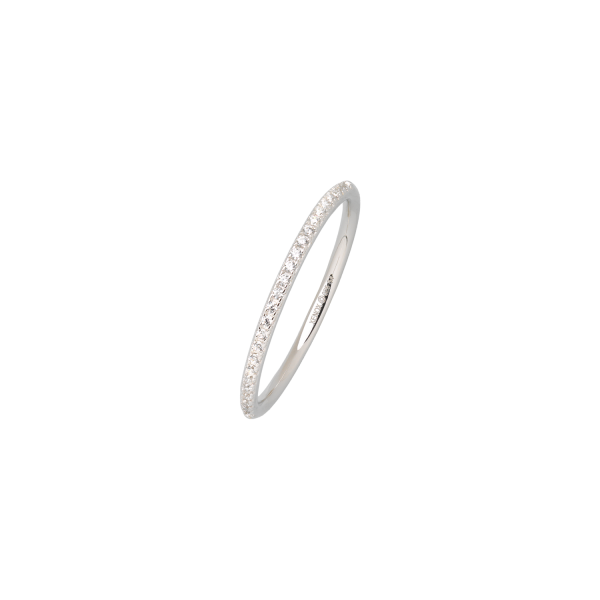 KRAPPE Ring 925/- Sterlingsilber, rhodiniert