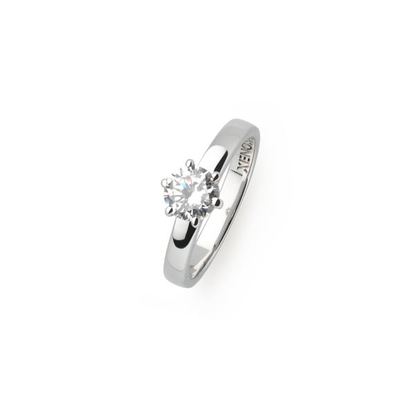 KRAPPE Ring 925/- Sterlingsilber, rhodiniert