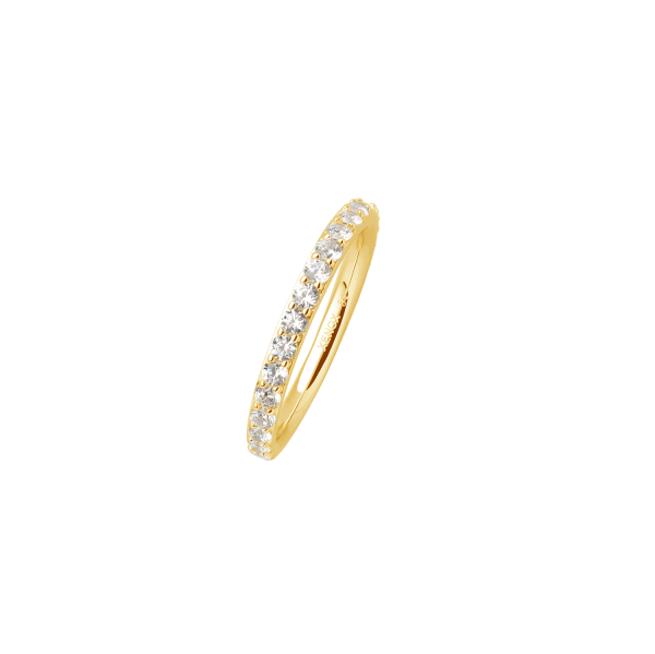 KRAPPE Ring 925/- Sterlingsilber, 18k Vergoldung